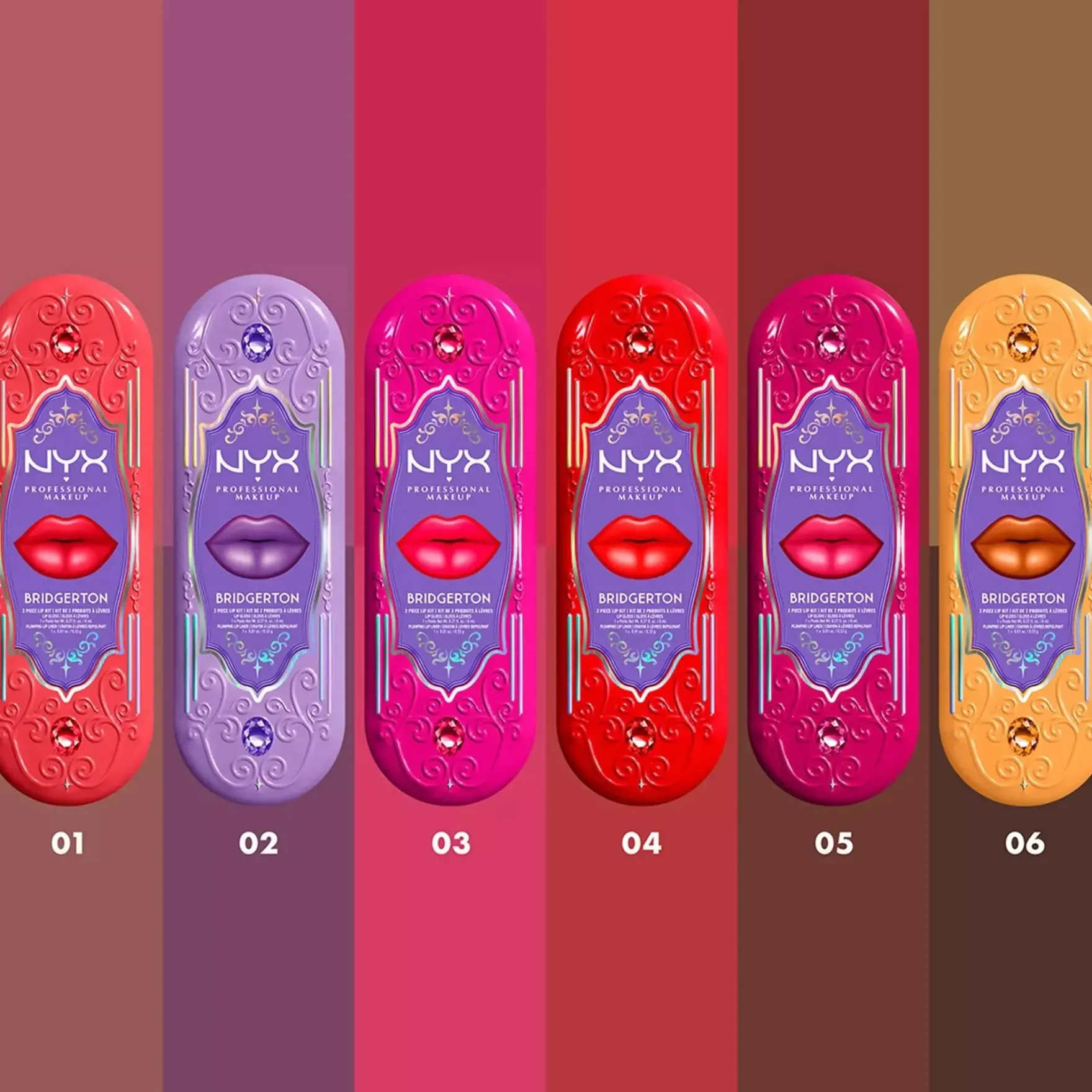 x Bridgerton Royal Treasures Duo Lipkit 04 Rogue Romance + Flirt Alert