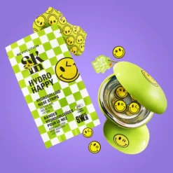 x S.W.Smiley Happy Dots Hydrocolloid Spot Patches and Case