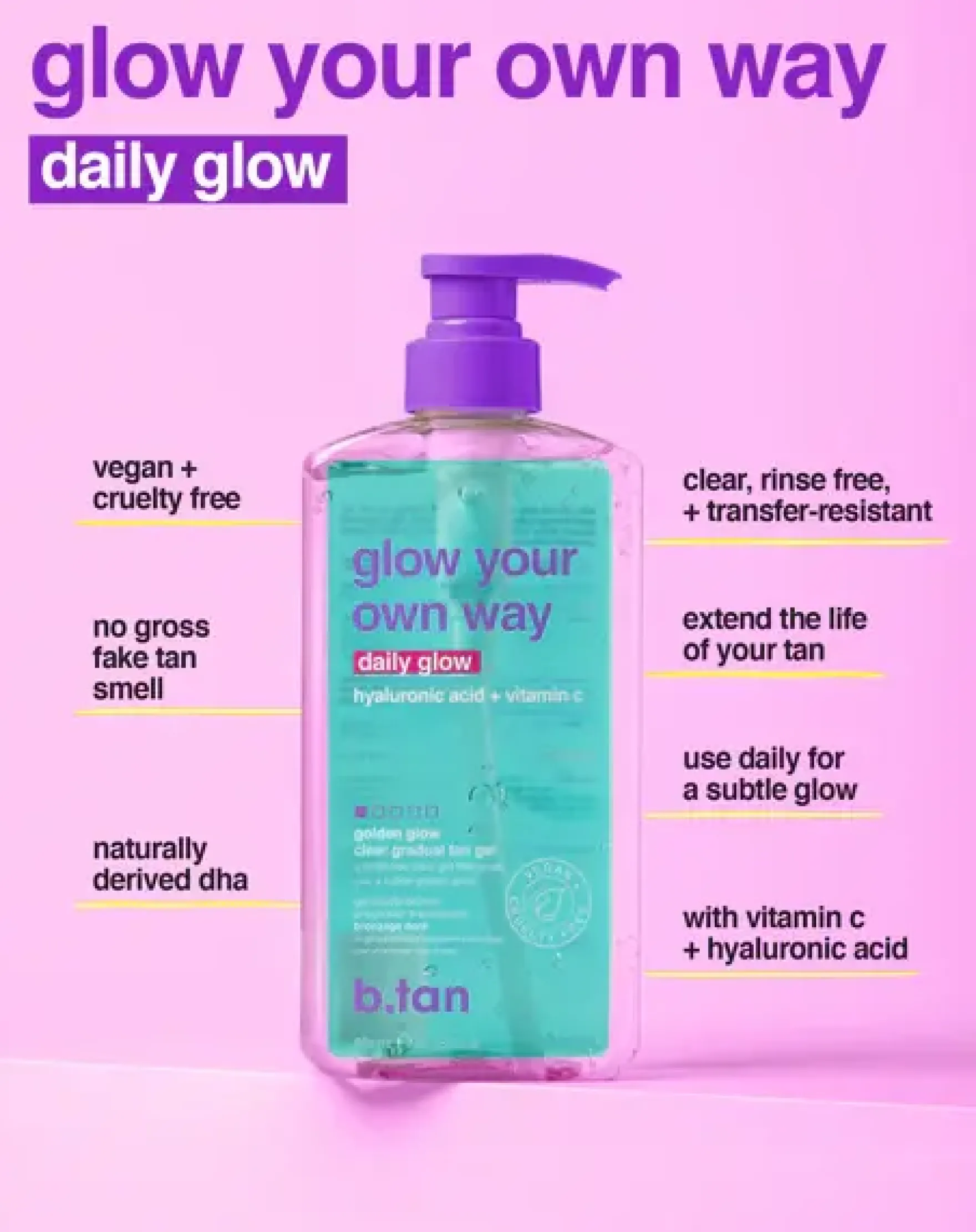 Your Own Way Daily Glow Gradual Self Tan Gel